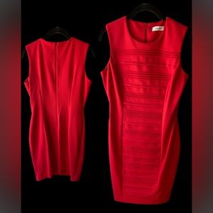 Calvin Klein Red Pencil Dress